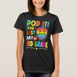 T-shirt Fidget Pop It Pour Dernier Jour De 3E Année Goodby