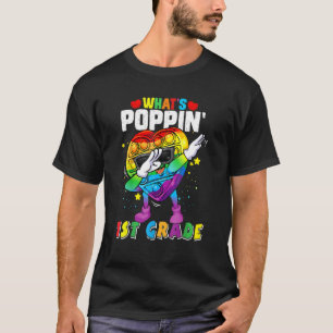 T-shirt Fidget Toy What's Poppin 1er Grade 100th Day Of Sc