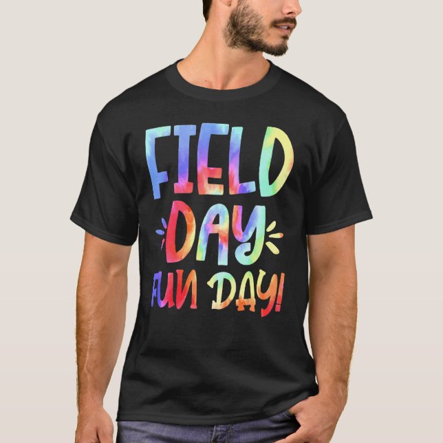T-shirt Field Day Fun Day School Student Teacher Tie Dye (Devant)