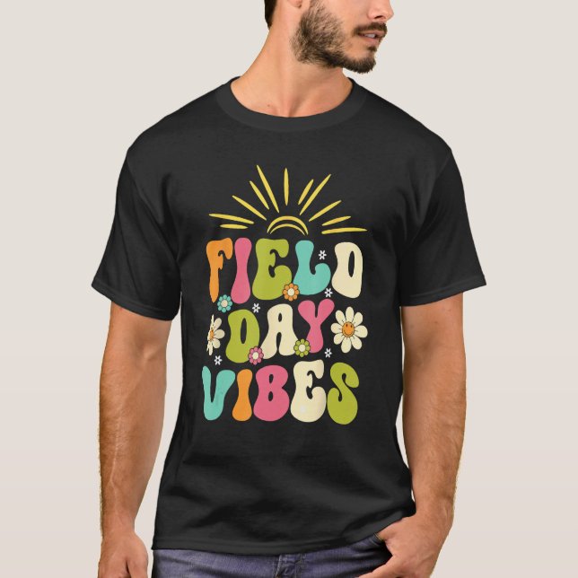 T-shirt Field Day Vibes   For Teacher Kids Field Day 2023  (Devant)