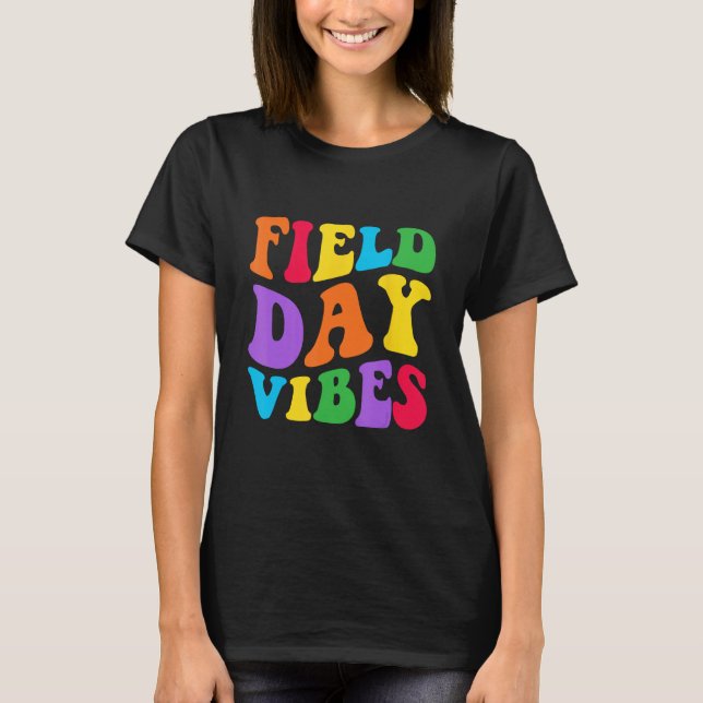 T-shirt Field Day Vibes   For Teacher Kids Field Day 2023  (Devant)
