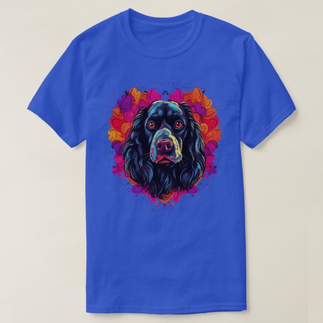 T-shirt Field Spaniel Valentine Day (Design devant)