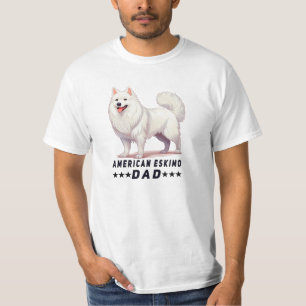 T-shirt Fier Américain Eskimo Papa Amoureux des chiens