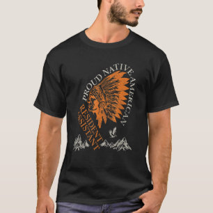 T-shirt Fier Amérindien Résident de l'emploi Assistant