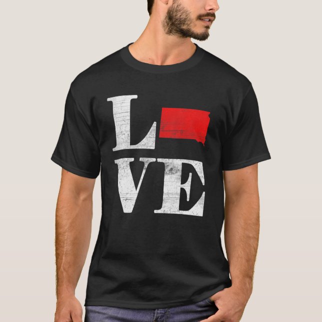 T-shirt Fier Amérique Citoyen État Drapeau Plan de la Terr (Devant)