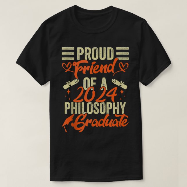 T-shirt Fier Ami D'Une Classe De Diplôme De Philosophie 20 (Design devant)