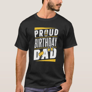 T-shirt Fier Anniversaire Papa Papa Papa Papa Papa Père Pa