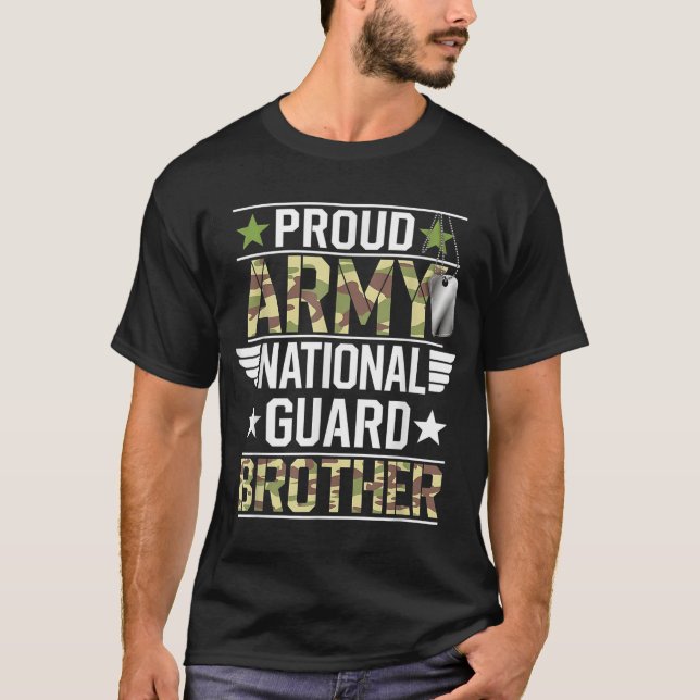 T-shirt Fier Armée de la Garde nationale Frère Anciens Com (Devant)