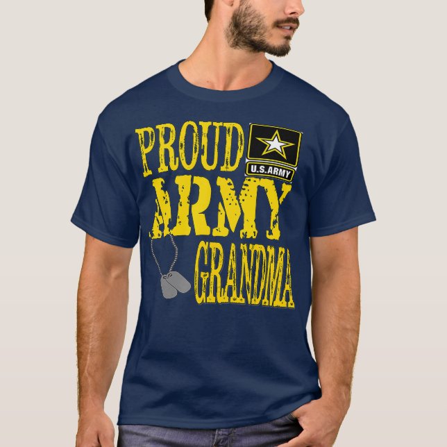 T-shirt Fier Armée Grand-Mère Chemise militaire Fierté T C (Devant)