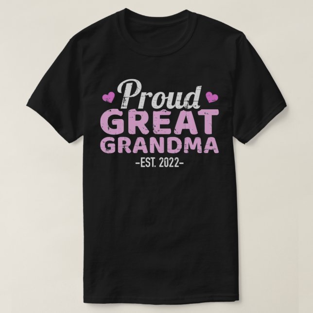 T-shirt Fier arrière grand-mère 2022 (Design devant)