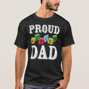 T-shirt Fier Autisme Papa Pour Enfant Autiste Papa