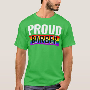 T-shirt Fier Barber LGBT Gay pride Mois Lesbian Unisex