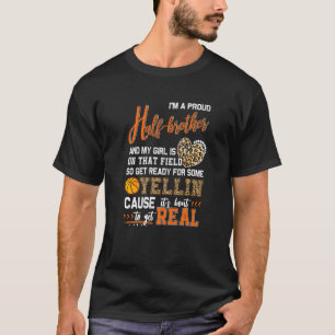 T-shirt Fier Basketball Demi Frère Famille De Basketball M