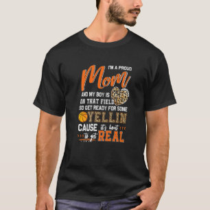 T-shirt Fier Basketball Maman Basketball Famille Correspon