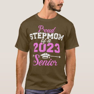 T-shirt Fier beau-mère d'une classe de diplôme senior 2023