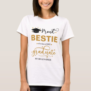 T-shirt Fier Bestie de la licence - Chemises de fin d'étud