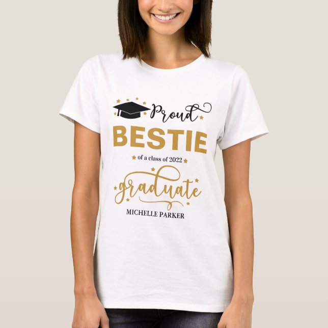 T-shirt Fier Bestie de la licence - Chemises de fin d'étud (Devant)