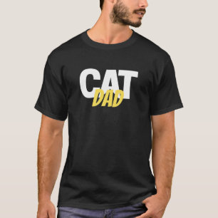 T-shirt Fier Chat Papa Drôle Construction