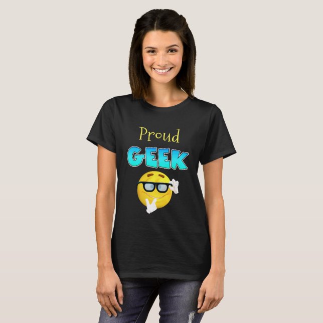 T-shirt Fier chemise drôle Geek (Devant entier)