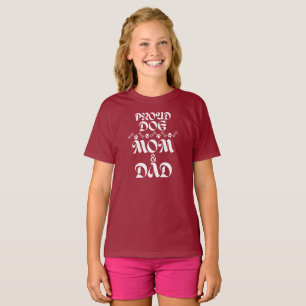 T-SHIRT FIER CHIEN MOM & DAD CHIENS AMATEURS PUPPER ANIMAU