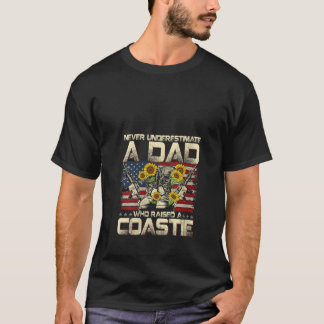 T-shirt Fier Coastie Papa USA Garde côtière militaire vété
