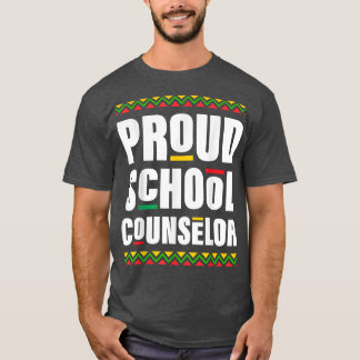 T-shirt Fier conseiller scolaire Histoire noire afro-améri