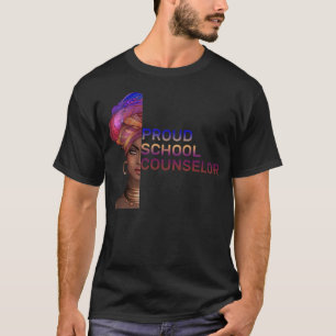 T-shirt Fier Conseiller scolaire Mois de l'histoire noire