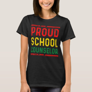 T-shirt Fier conseiller scolaire Noir Histoire Pride Afric