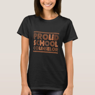 T-shirt Fier conseiller scolaire Pride Africaine Histoire 