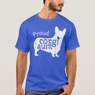 T-shirt Fier Corgi Tante Funny Mères Amoureux des chiens d