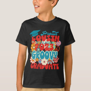 T-shirt Fier COUSIN d'une classe de 2023 Graduate Retro