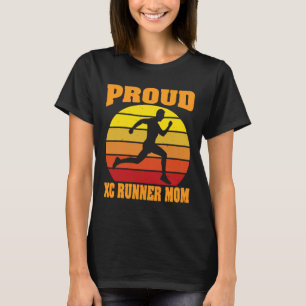 T-shirt Fier Cross Country Runner Maman Vintage Retro Suns