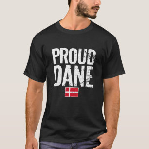 T-shirt Fier Danois Danemark Heartbeat Fier Drapeau Danois