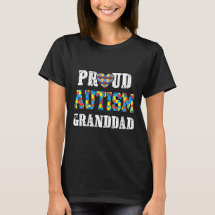 T-shirt Fier d'autisme Grand-père autiste Sensibilisation