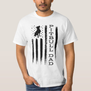 T-shirt fier de chien du pitbull des hommes de