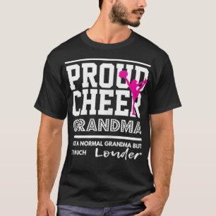 T-shirt Fier de design Cheerleader, grand-mère