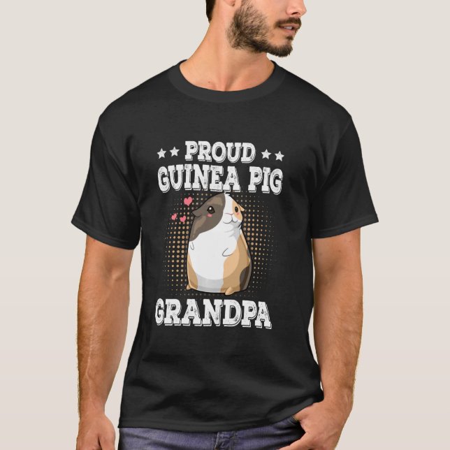 T-shirt Fier de la Guinée Pig Grand-père Funny Guinée Pig  (Devant)