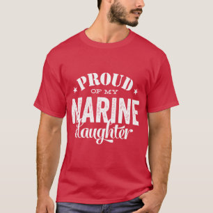T-shirt Fier de ma fille MARINE