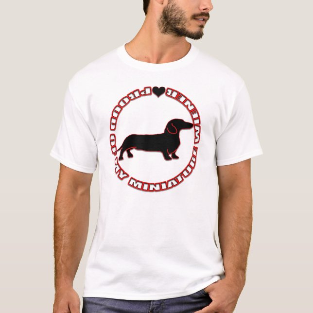 T-shirt Fier de ma saucisse miniature (Devant)