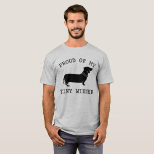 T-shirt Fier de mon petit teckel drôle Citation Funny Dach