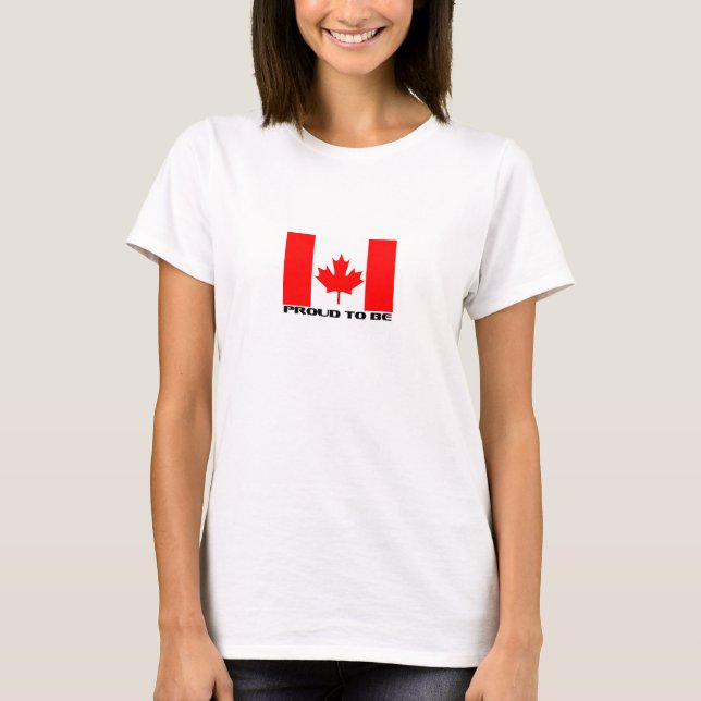 T-shirt Fier d'être canadien (Devant)