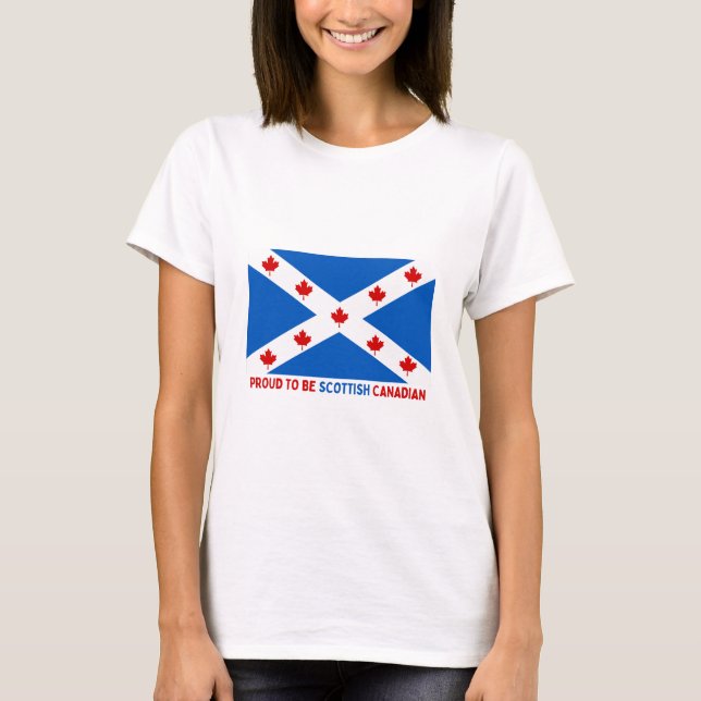 T-SHIRT FIER D'ÊTRE CANADIEN ÉCOSSE ! (Devant)