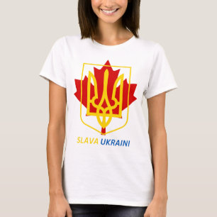 T-SHIRT FIER D'ÊTRE CANADIEN UKRAINIEN - SLAVA UKRAINI !