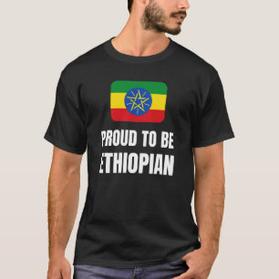 T-shirt Fier d'être éthiopien