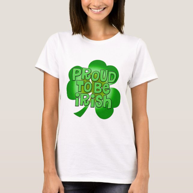 T-shirt Fier d'être habillement irlandais (Devant)