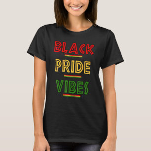 T-shirt Fier D'Être Noir De L'Histoire Afro-Américaine