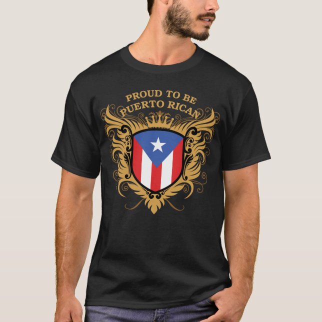 T-shirt Fier d'être portoricain (Devant)