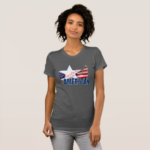 T-shirt Fier d'être un Américain
