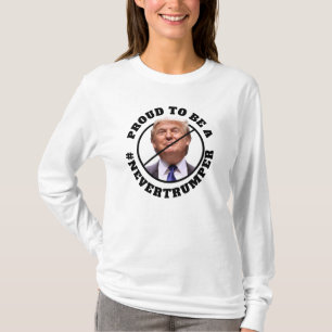 T-shirt Fier d'être un anti-Donald Trump jamais trompeur