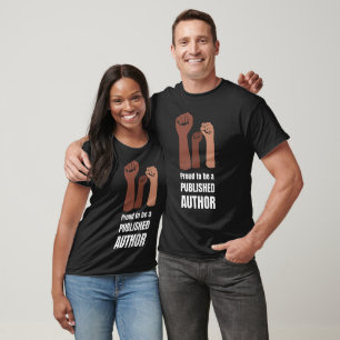 T-shirt FIER D'ÊTRE UN Auteur PUBLIÉ Black Melanin